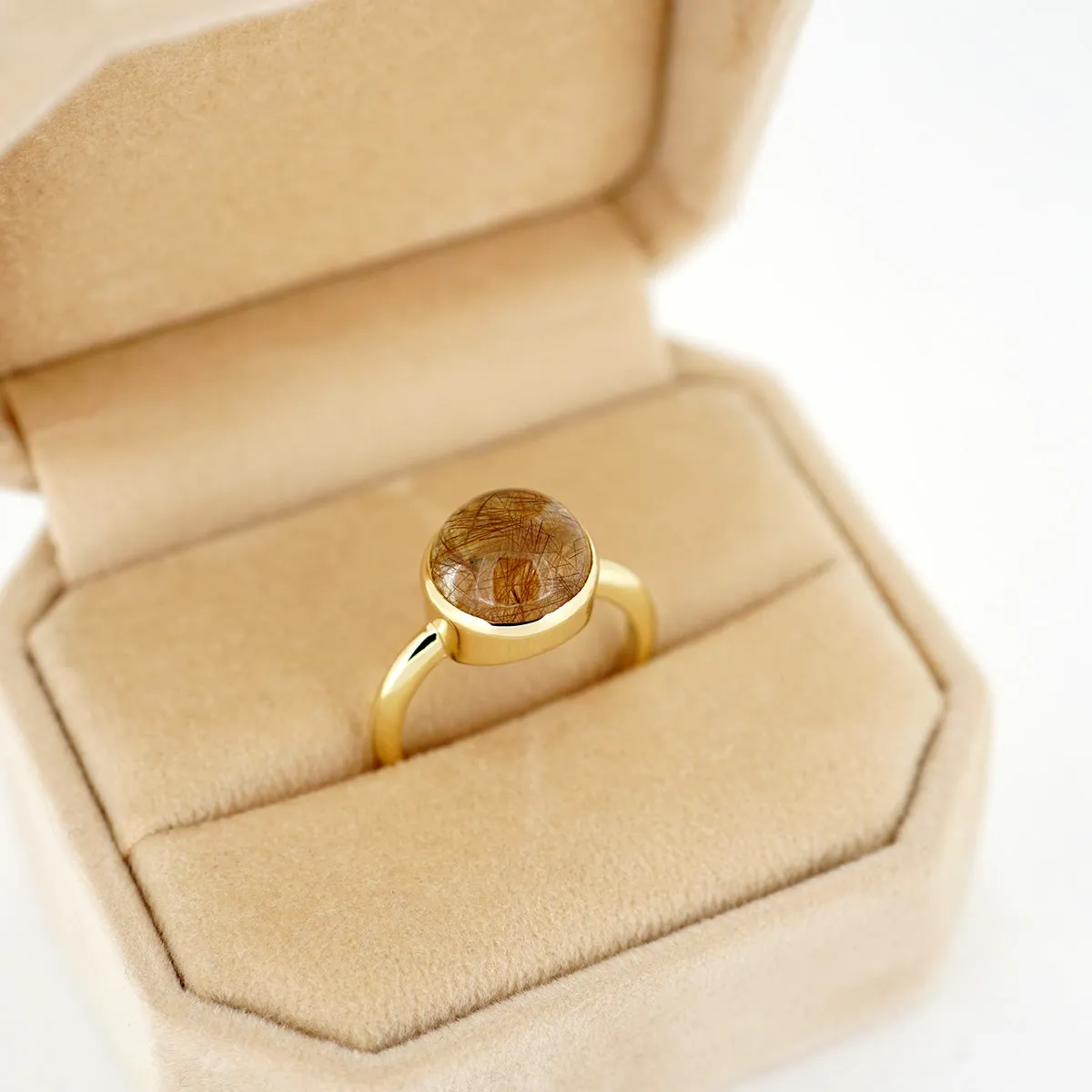 10mm Rutilated Quartz Ring