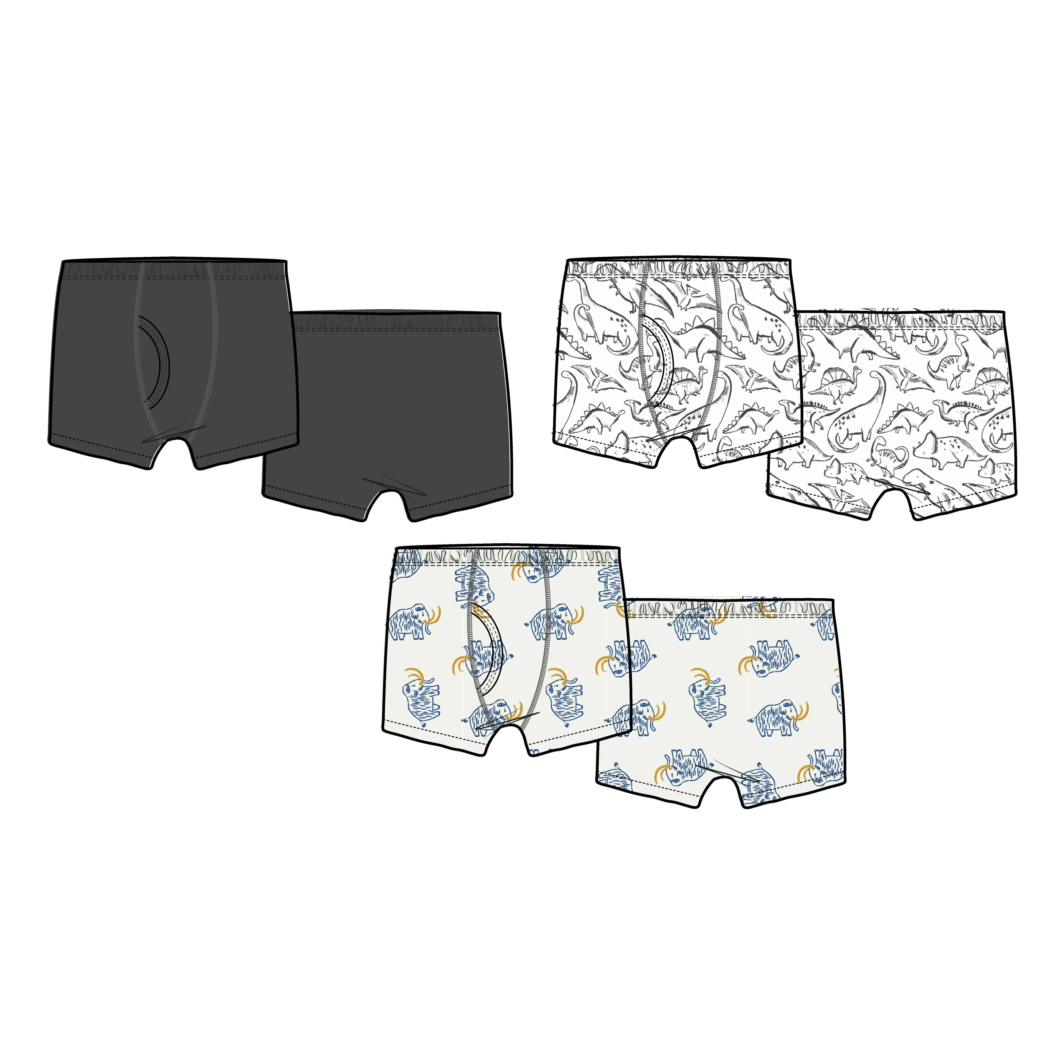 3 Pack Boxer Brief Set