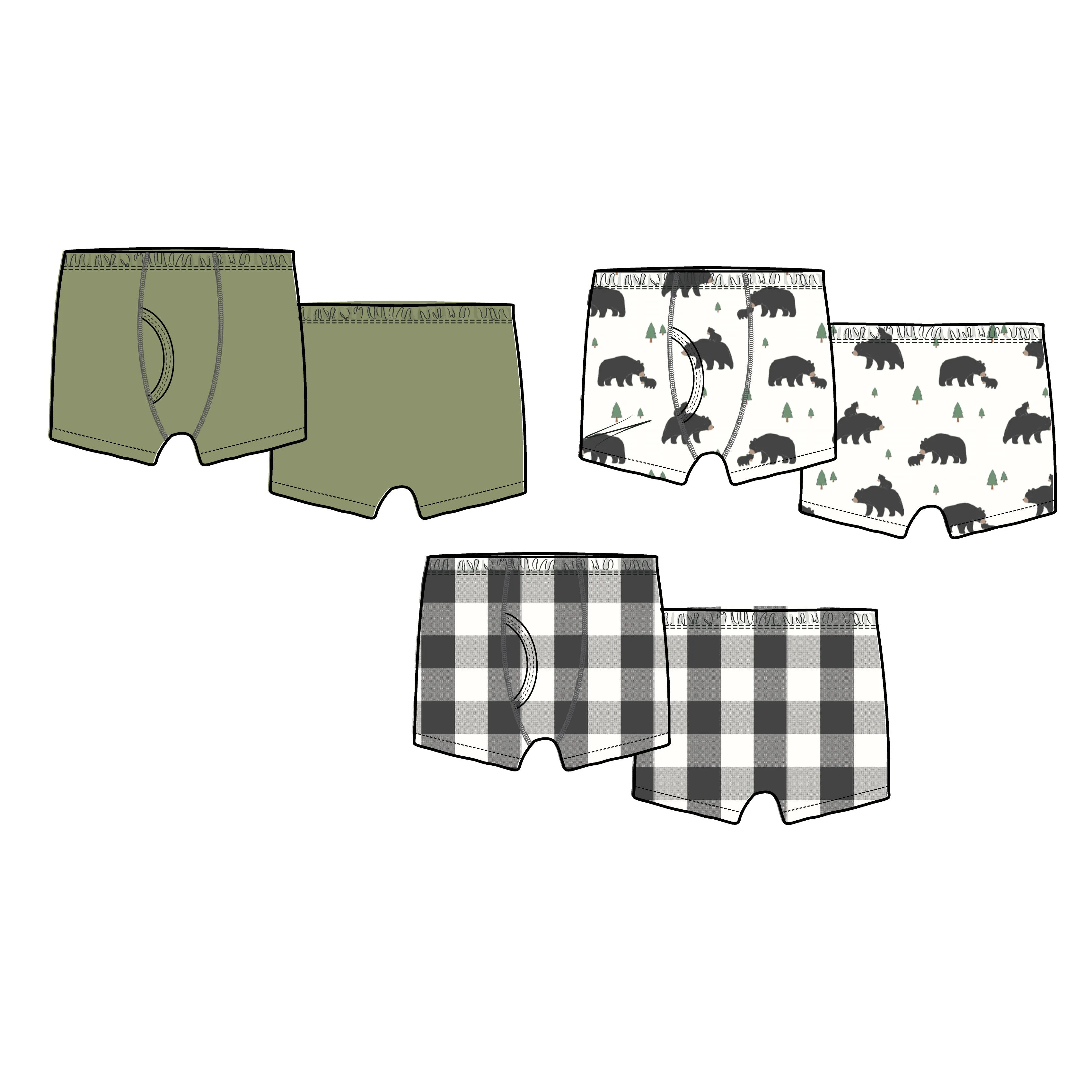 3 Pack Boxer Brief Set