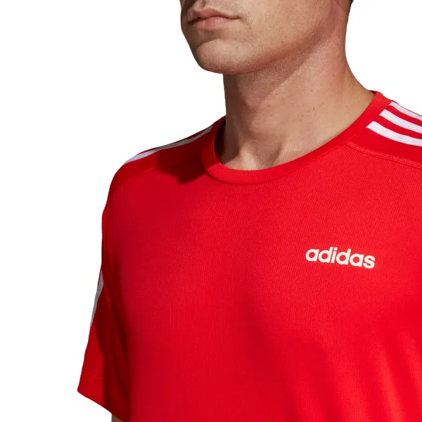 4 x Adidas Mens D2d 3-Stripes Training Active Tee T-Shirt