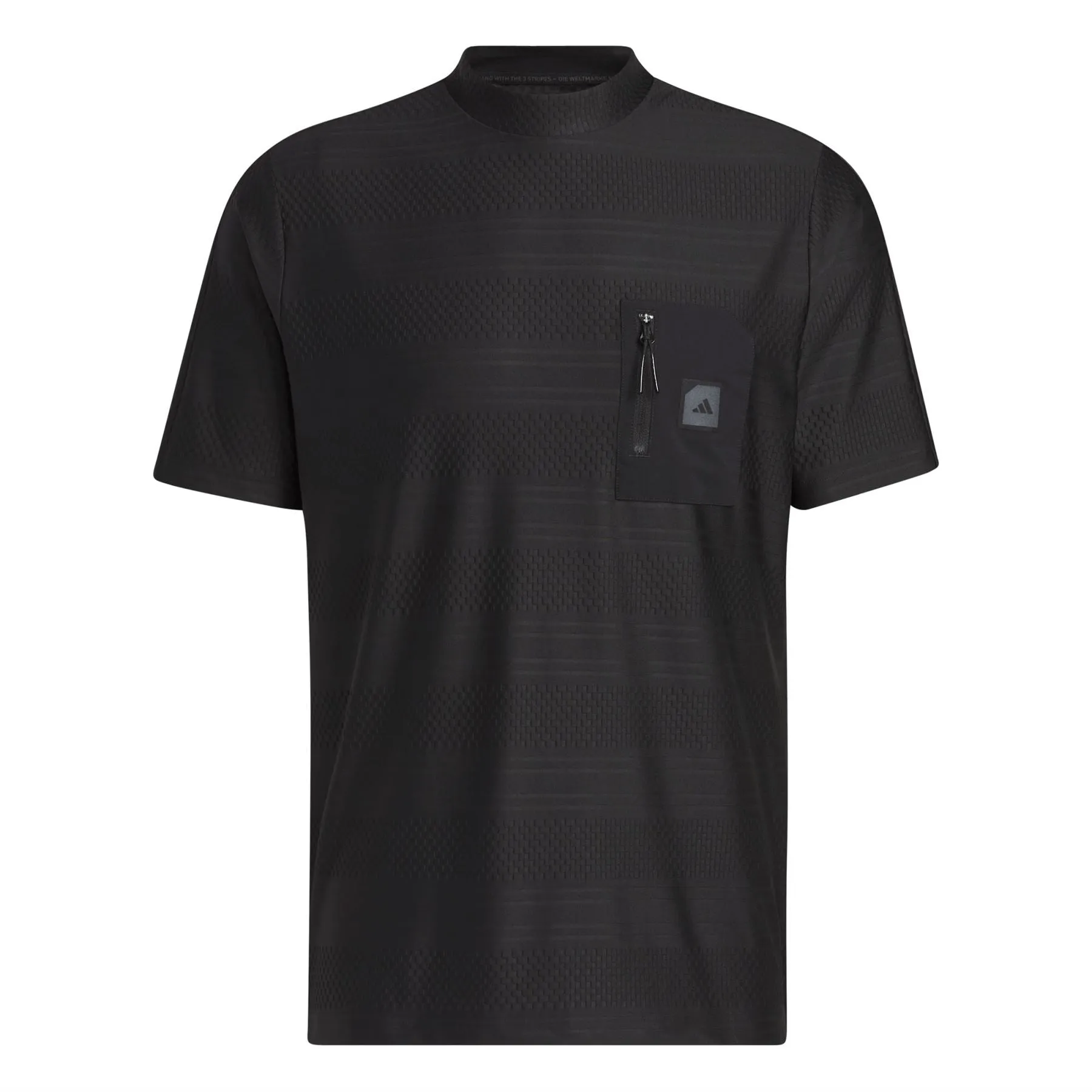 Adicross Round Neck Pocket Polo Black - SS23