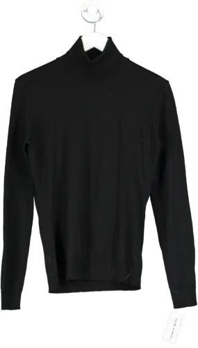 Asket Black The Merino Turtleneck UK S