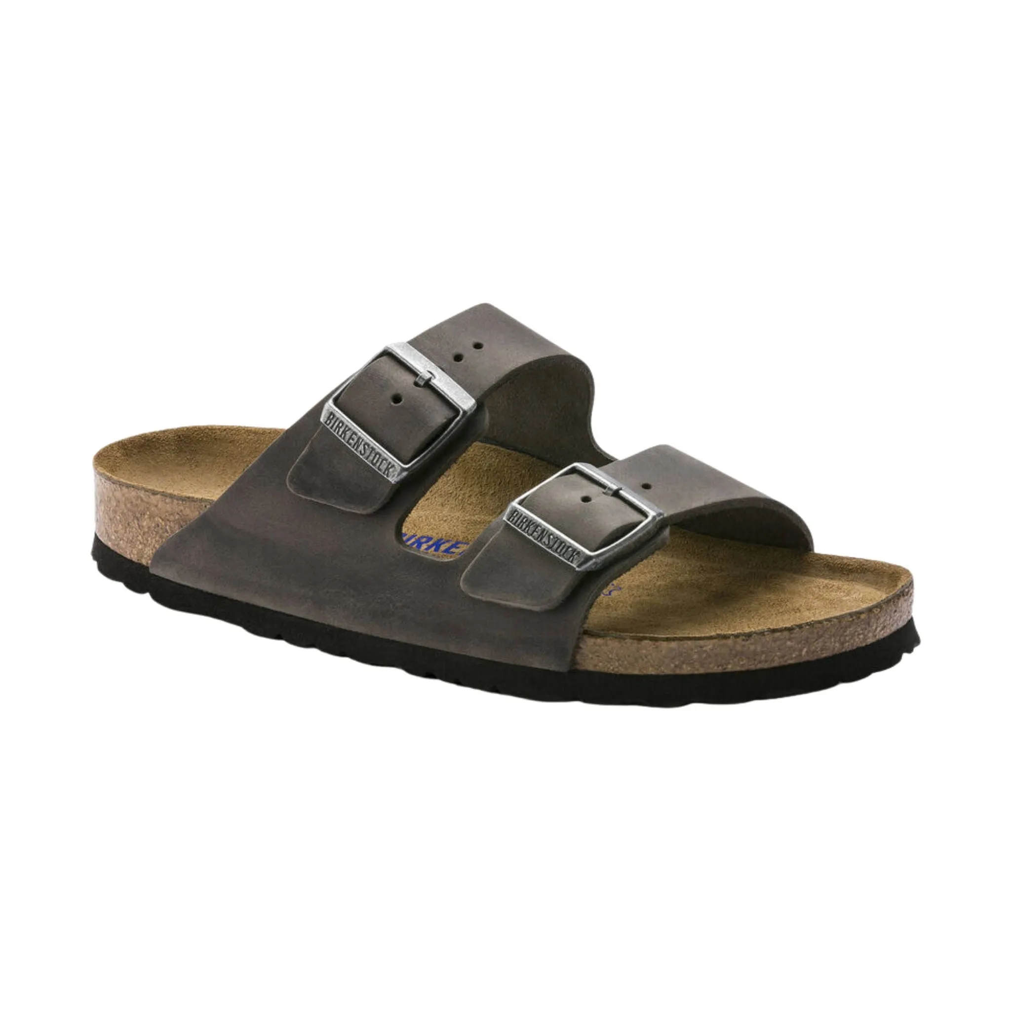 Brikenstock Arizona Soft Footbed Sandal - Oiled Leather Iron