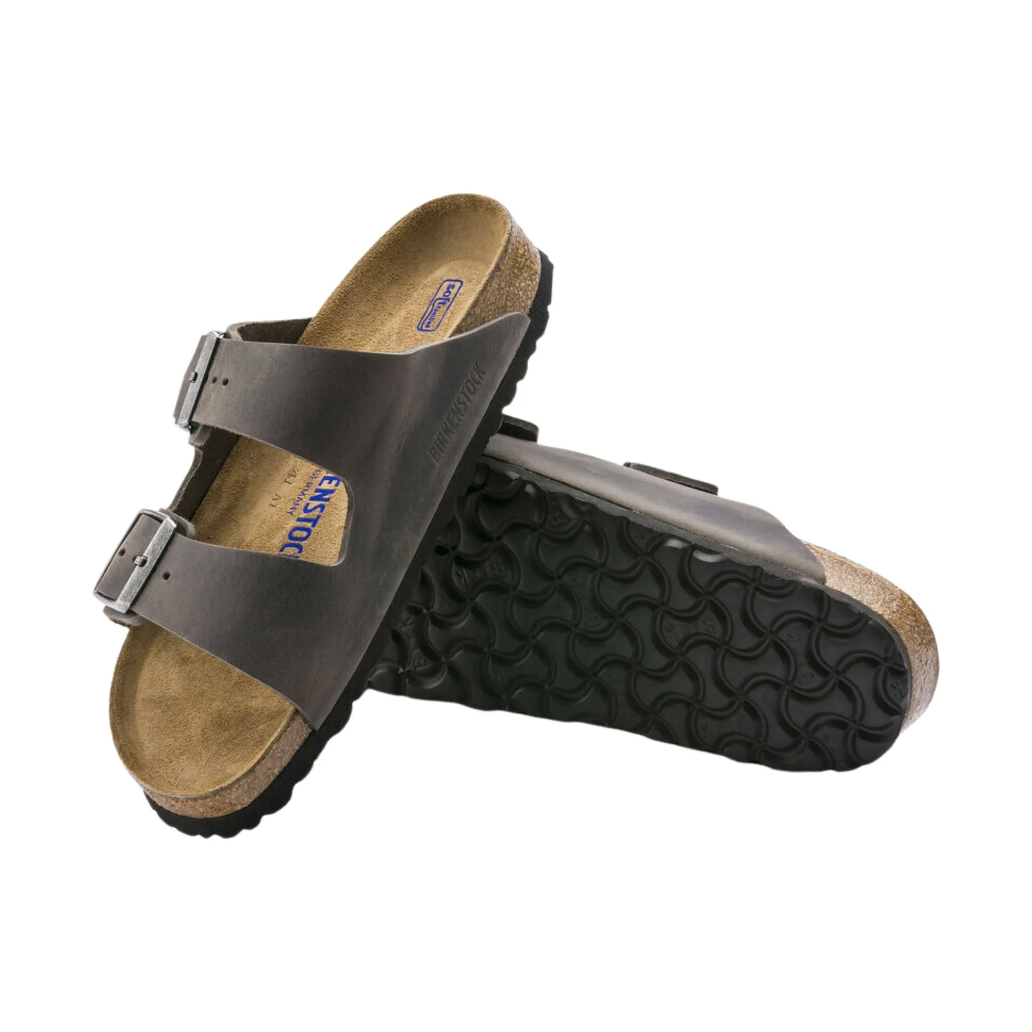 Brikenstock Arizona Soft Footbed Sandal - Oiled Leather Iron