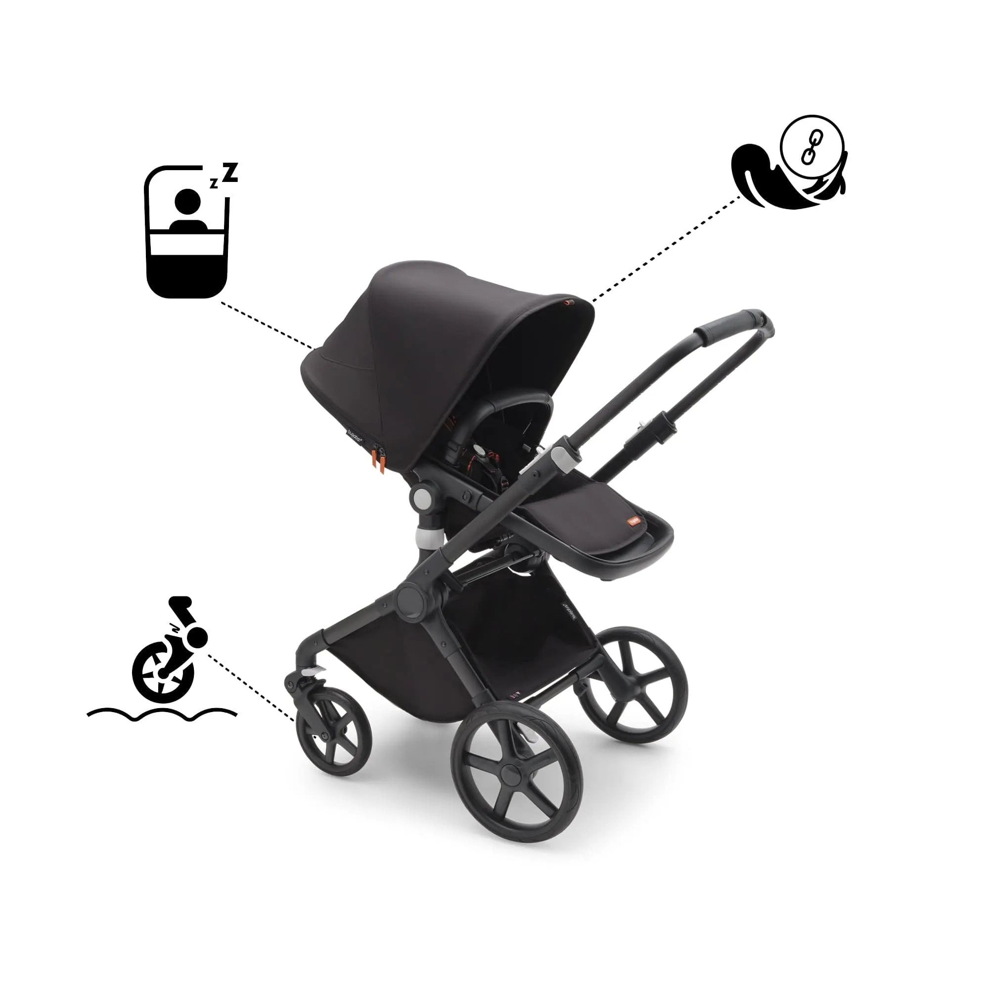 Bugaboo Fox Cub Complete - Black/Midnight Black/Midnight Black