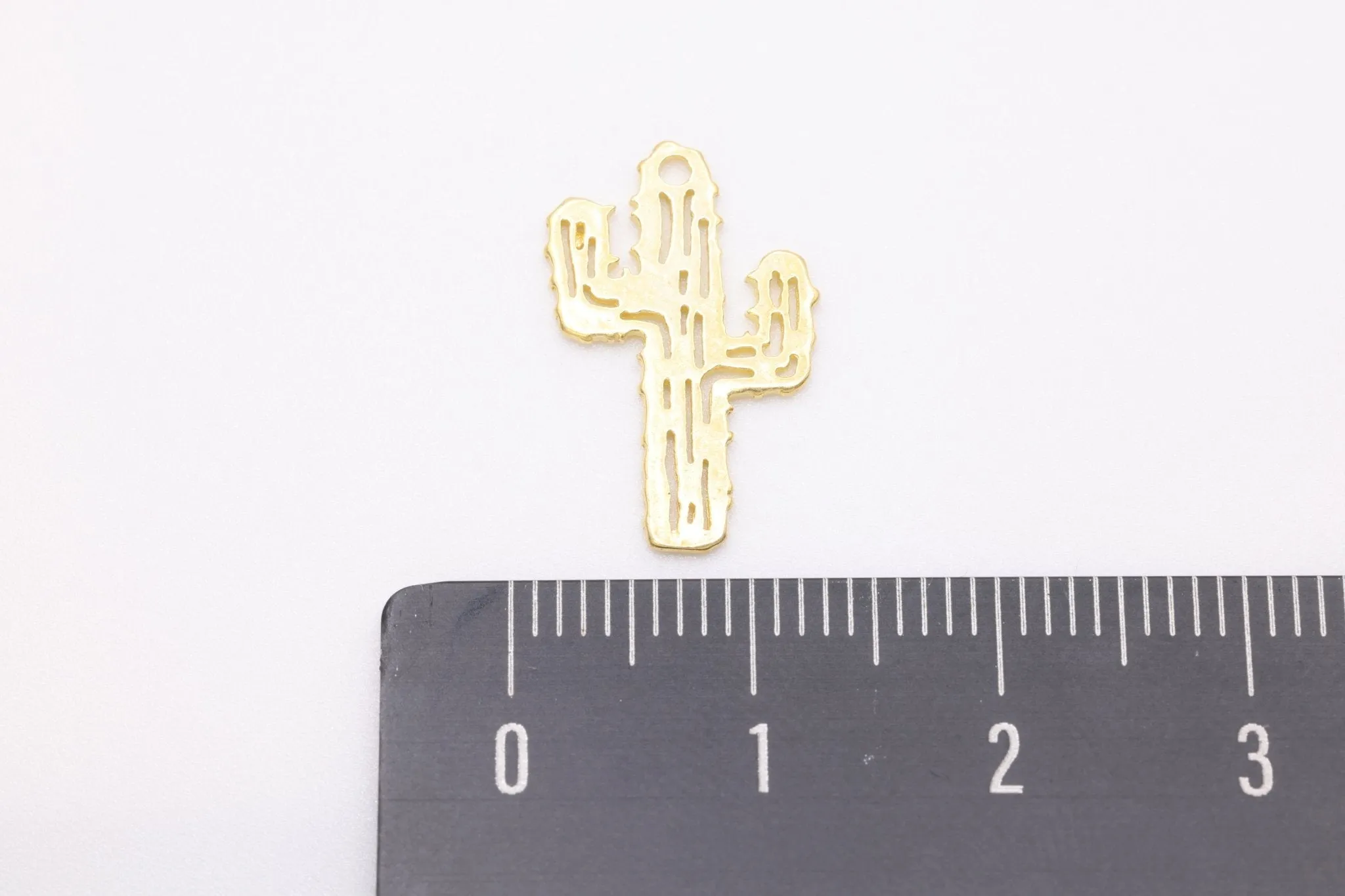 Cactus Charm Wholesale 14K Gold, Solid 14K Gold, 340G