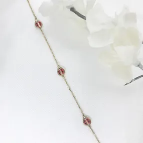 Children's 10k Gold Ladybug Bracelet