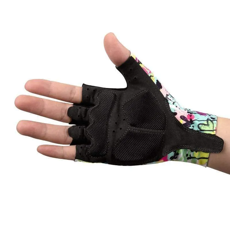 Cycling Gloves Half Finger Men Women Bike Anti-slip Outdoor Gloves Summer Bike Gloves Road Breathable Shockproof Bicycle Gloves