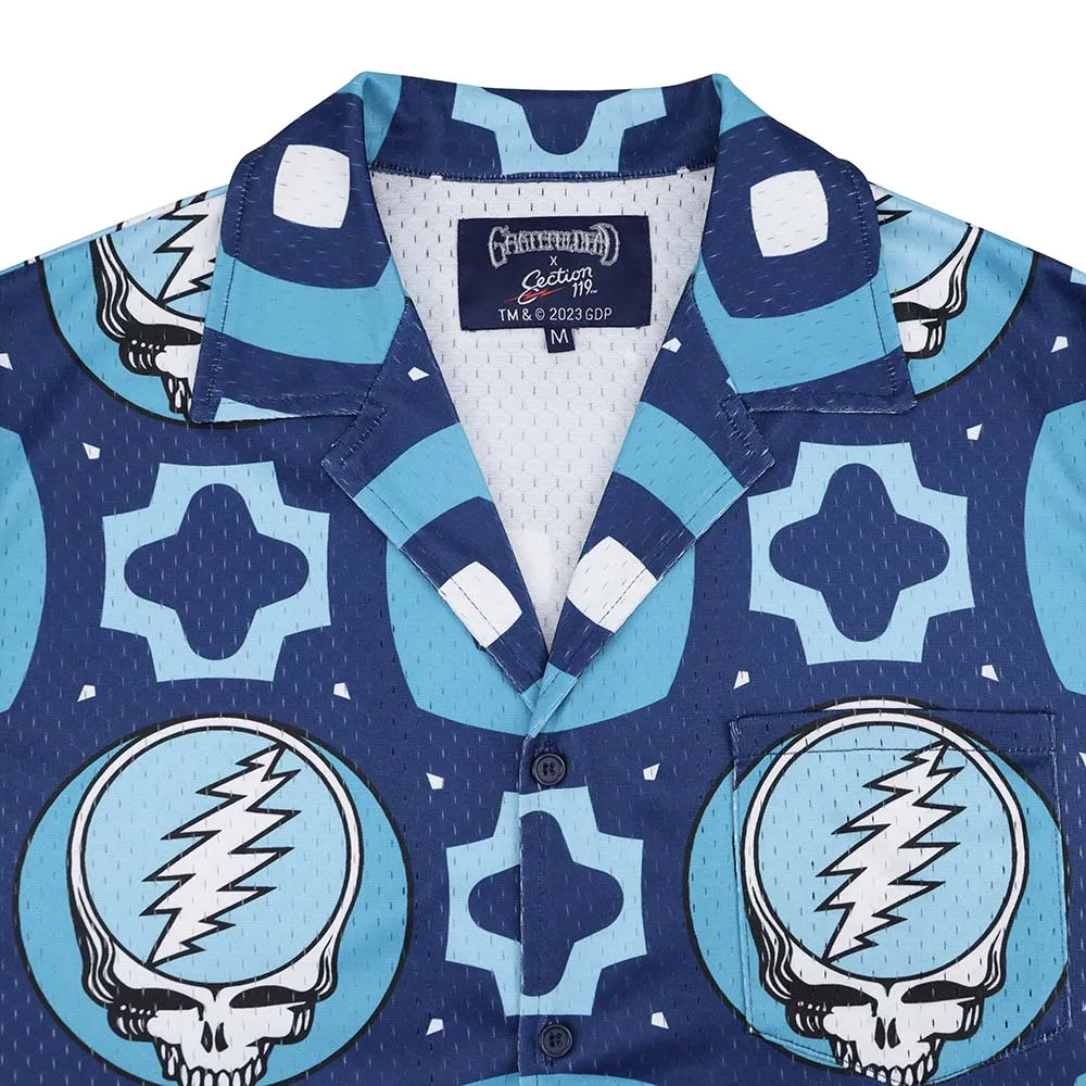 Grateful Dead | Mesh Button Down | The Blues Steal Your Face