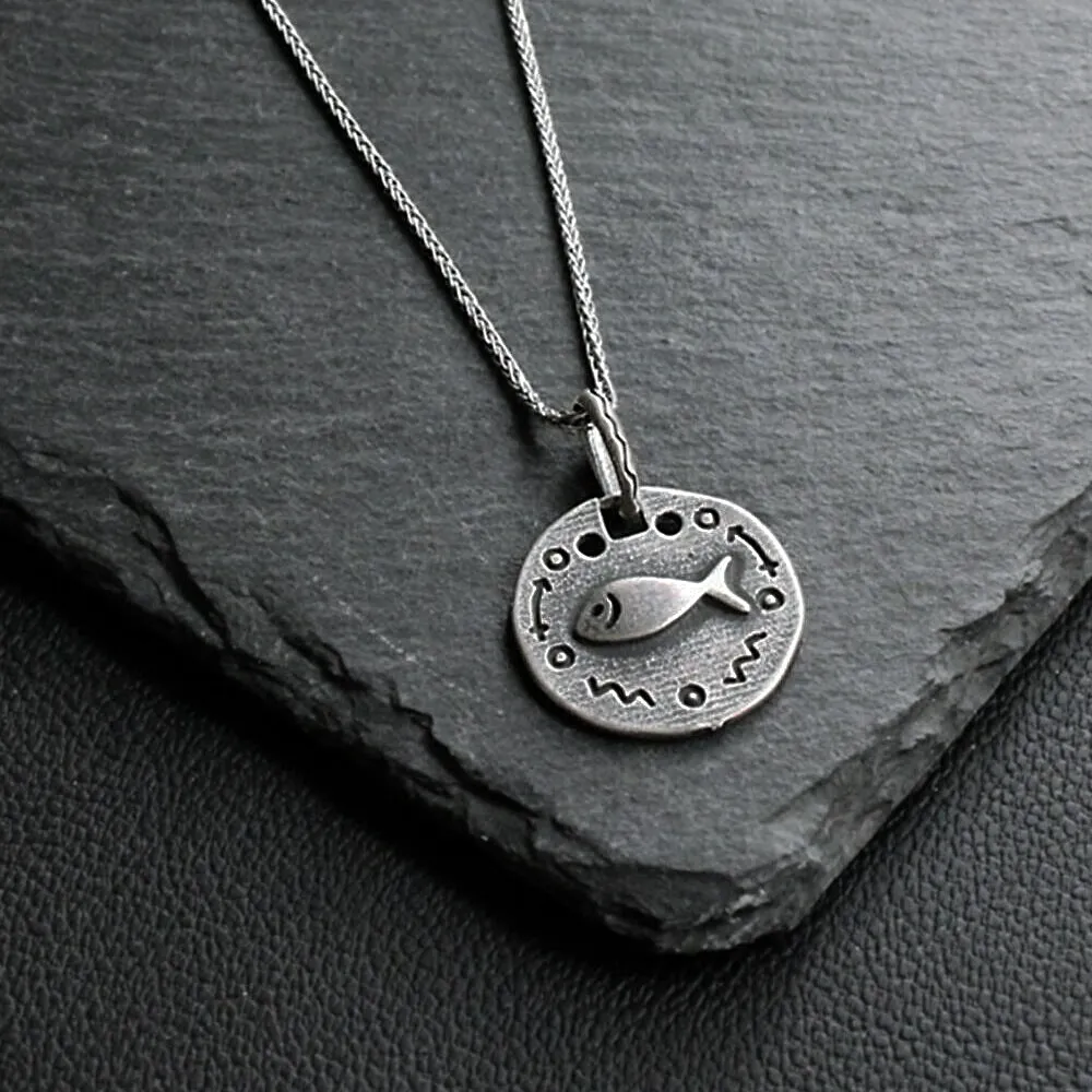 Hope Pendant Necklace Men's Inspirational Jewelry 925 Stamped Silver