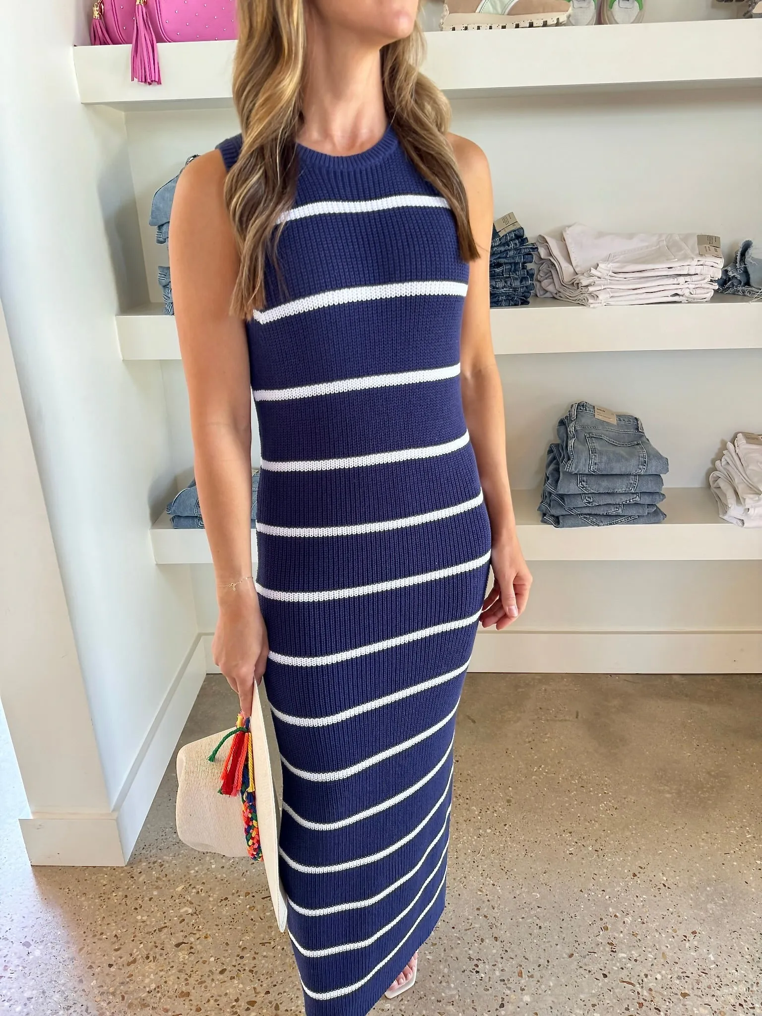 Indigo Emma Stripe Dress