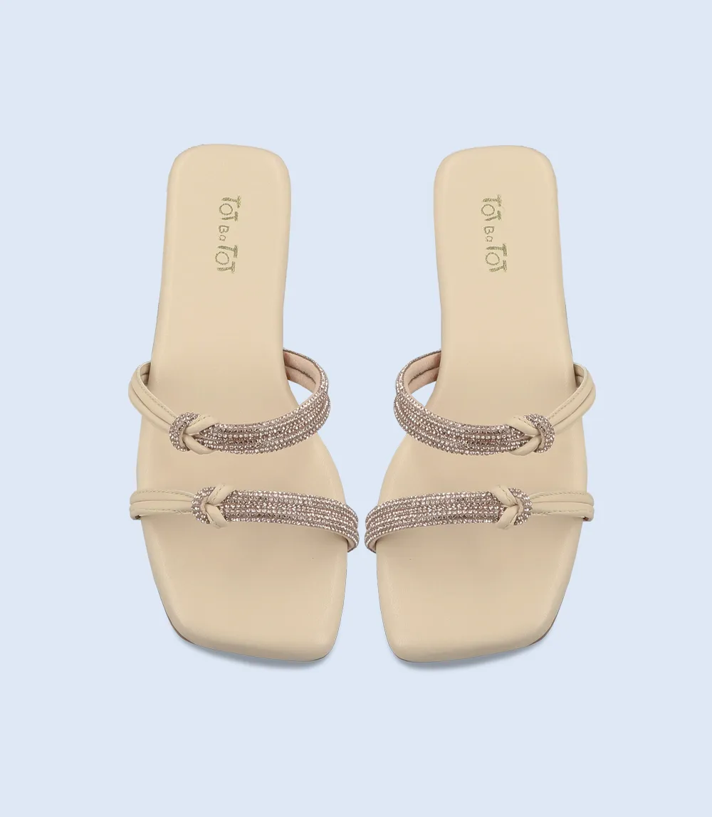 KG0113-BEIGE-Girl Slipper