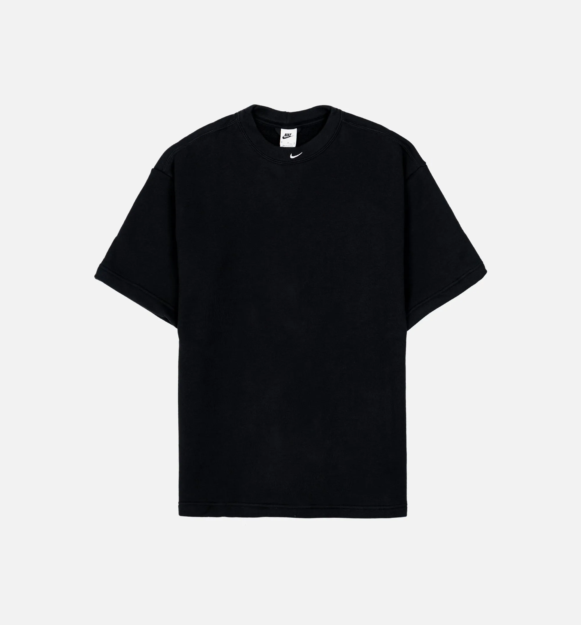 NSW Circa French Terry Mens Short Sleeve Shirt - Black