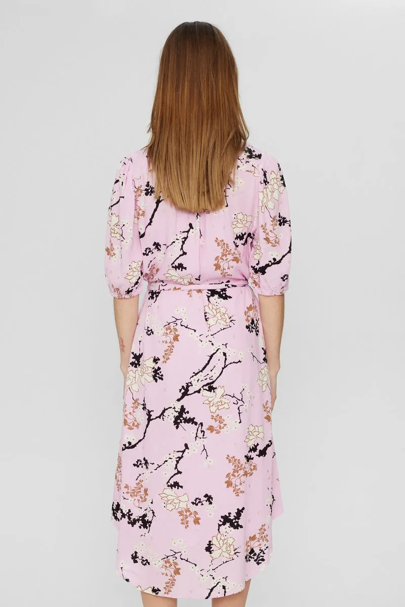 Numph Nucataline Roseate Spoonbill Shirt Dress