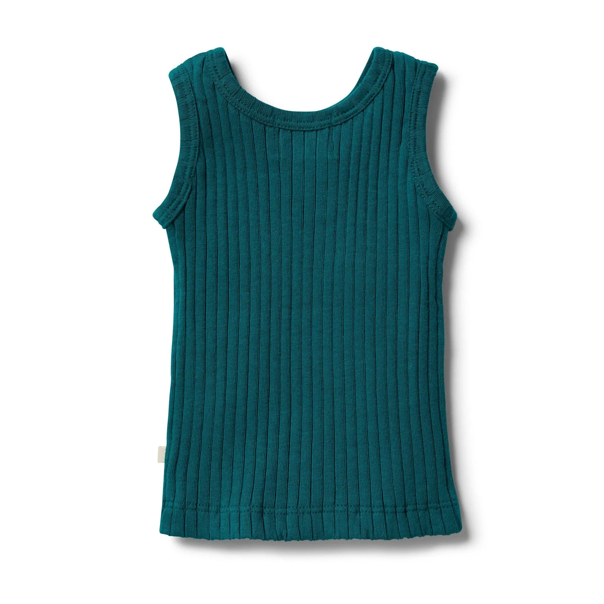 Organic Rib Tank - Bottle Green