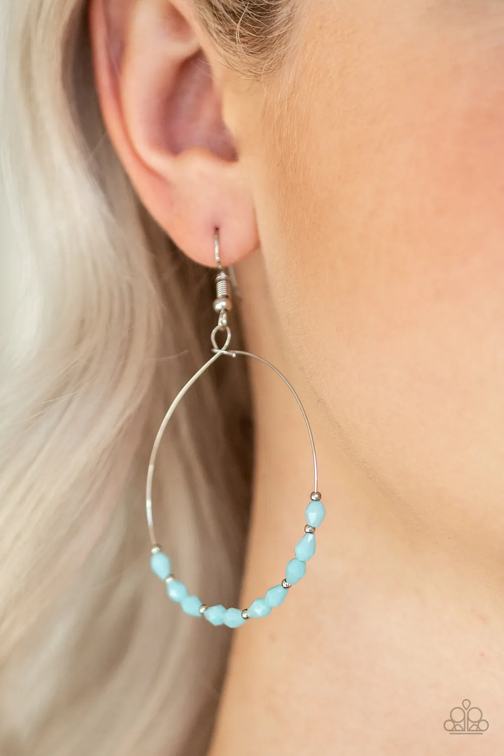 Paparazzi Prize Winning Sparkle Blue Earrings