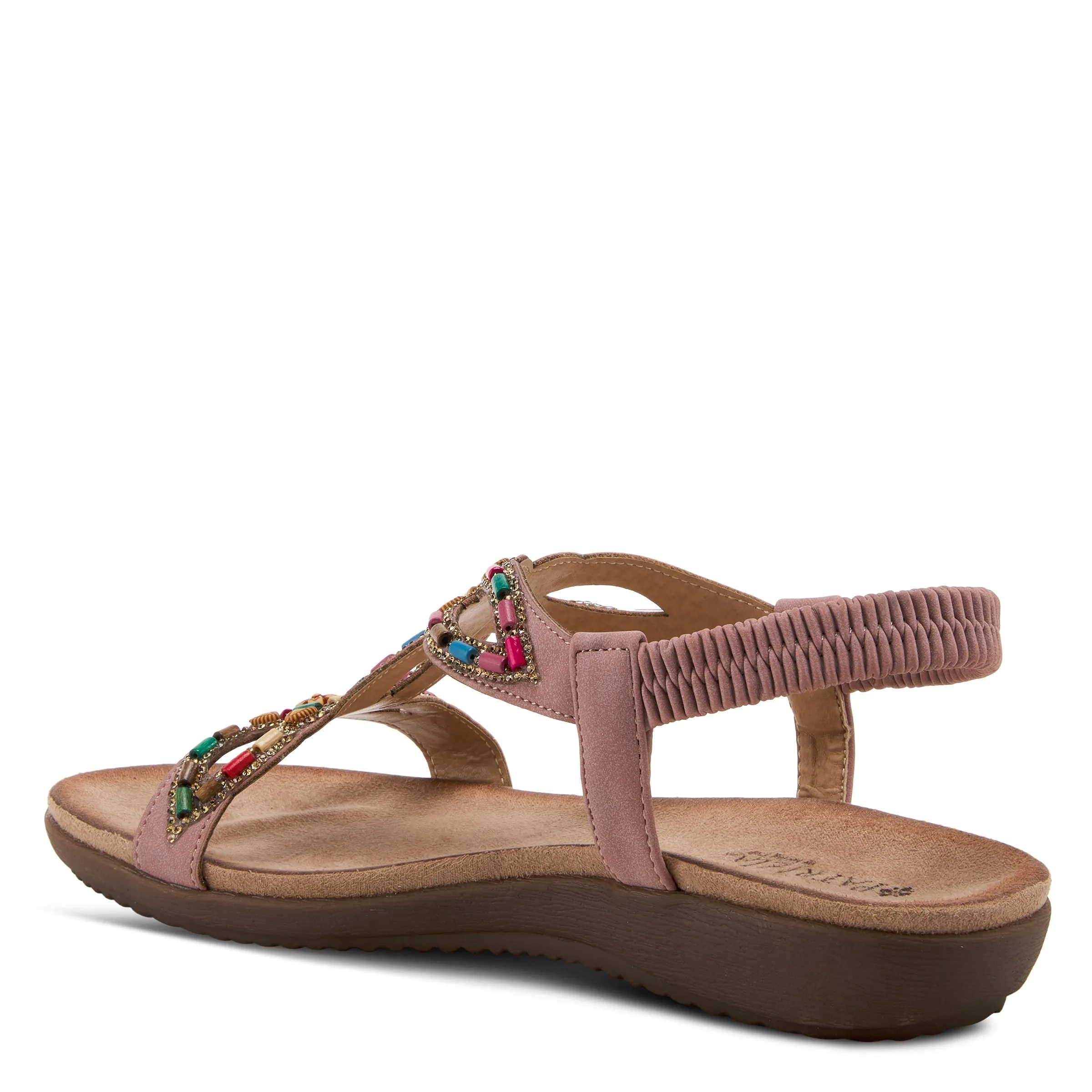 PATRIZIA VOLCANIC T-STRAP SANDALS