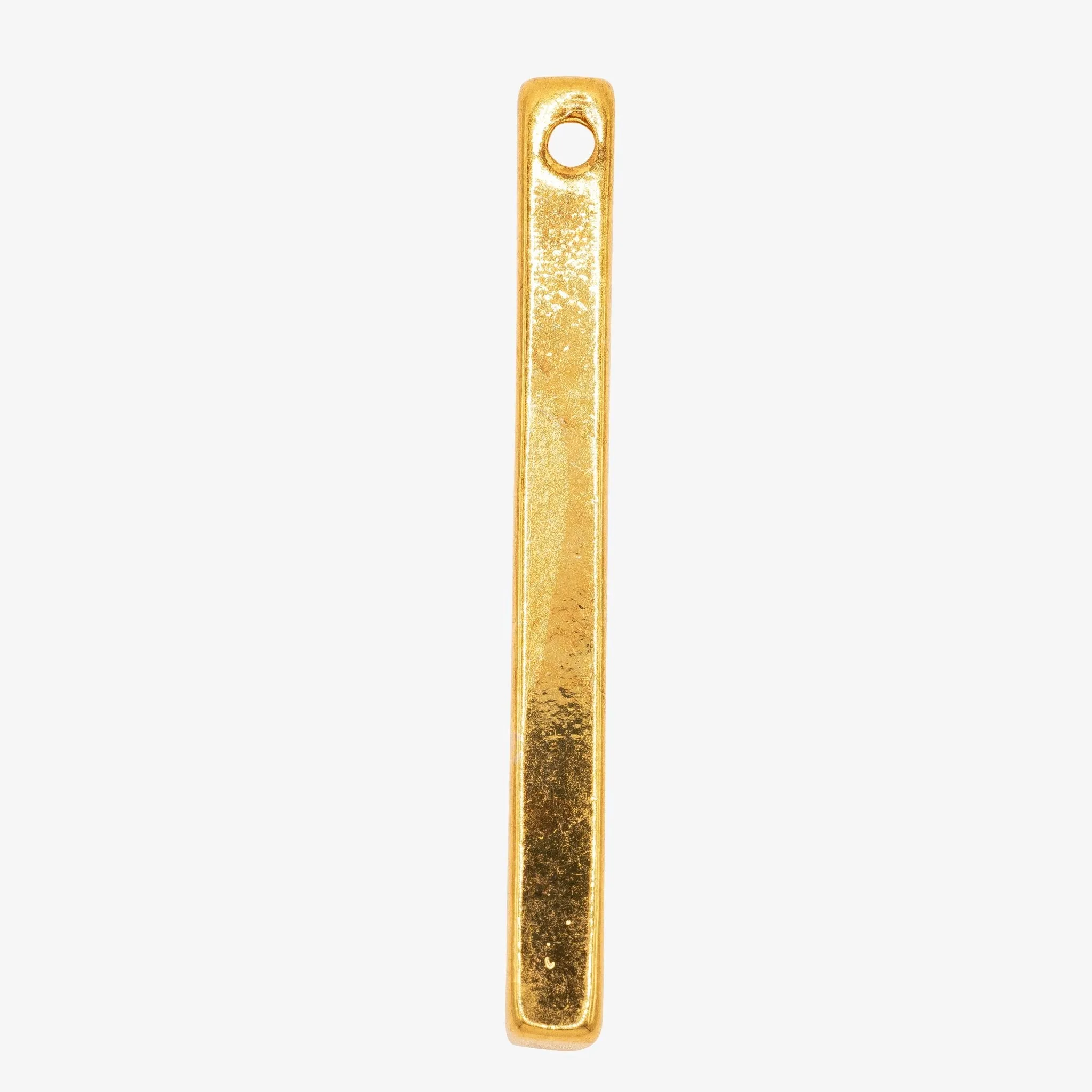 Rectangle Bar Drop Charm Wholesale 14K Gold, Solid 14K Gold