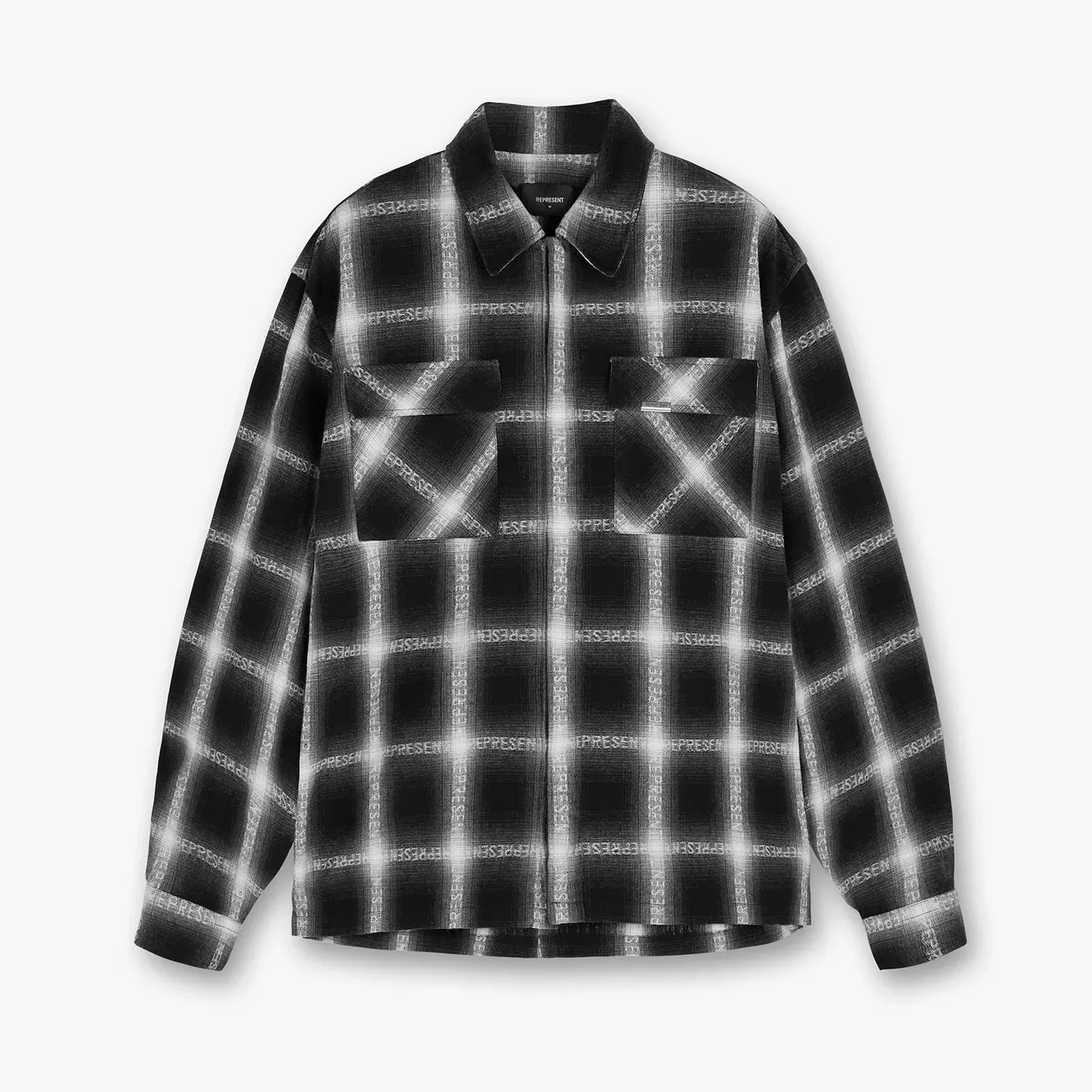 Represent Logo Black Flannel Shirt