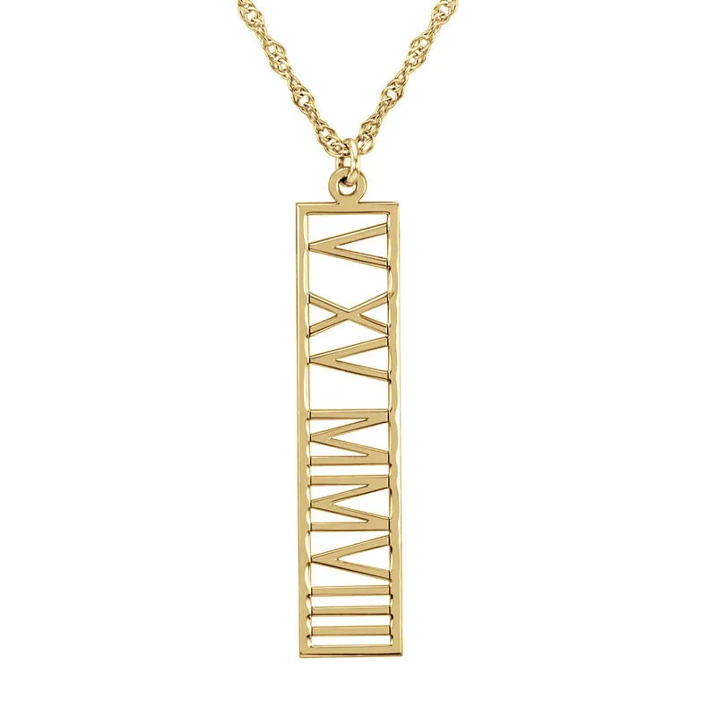 Roman Numeral Necklace