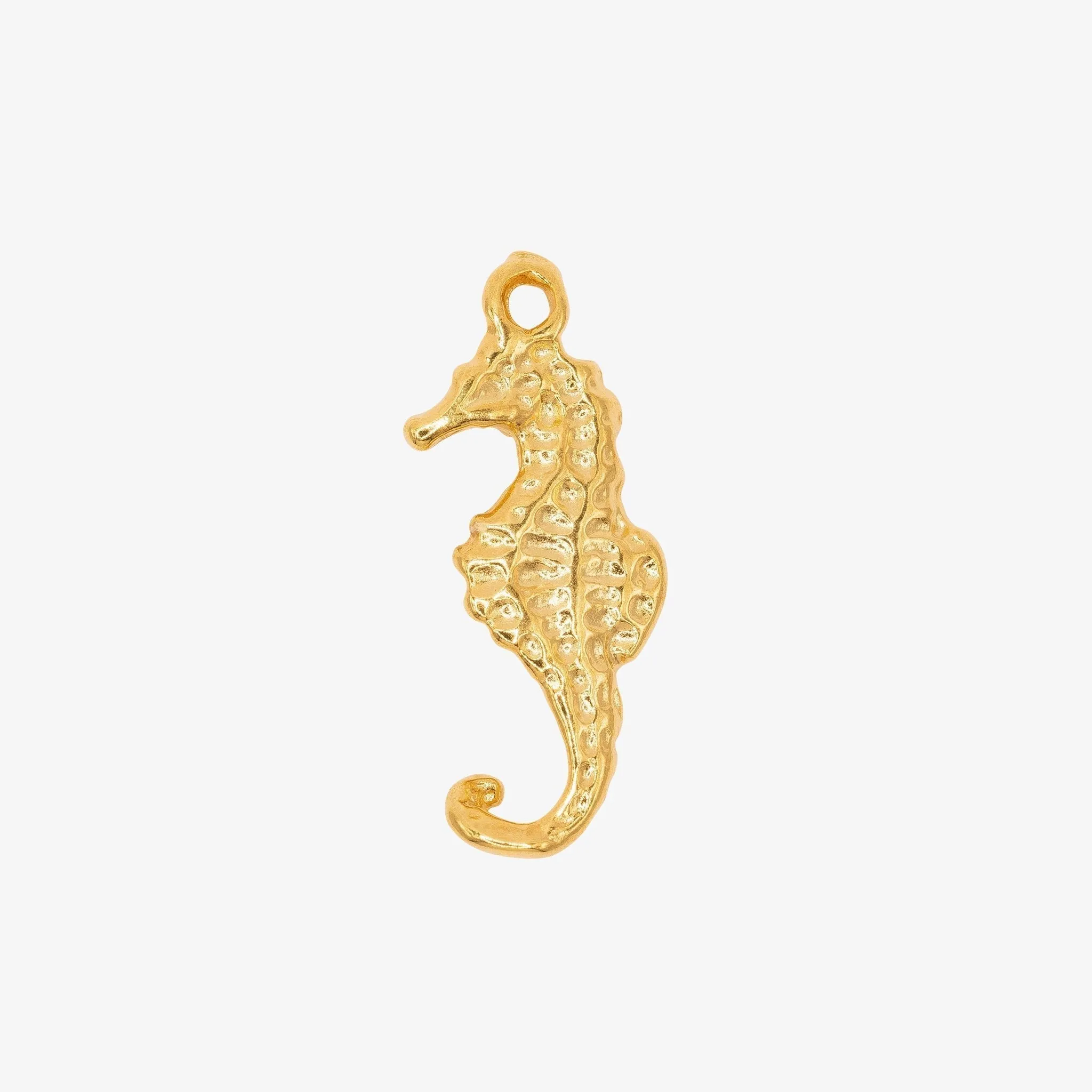 Seahorse Wholesale Charm 14K Gold, Solid 14K Gold, G142