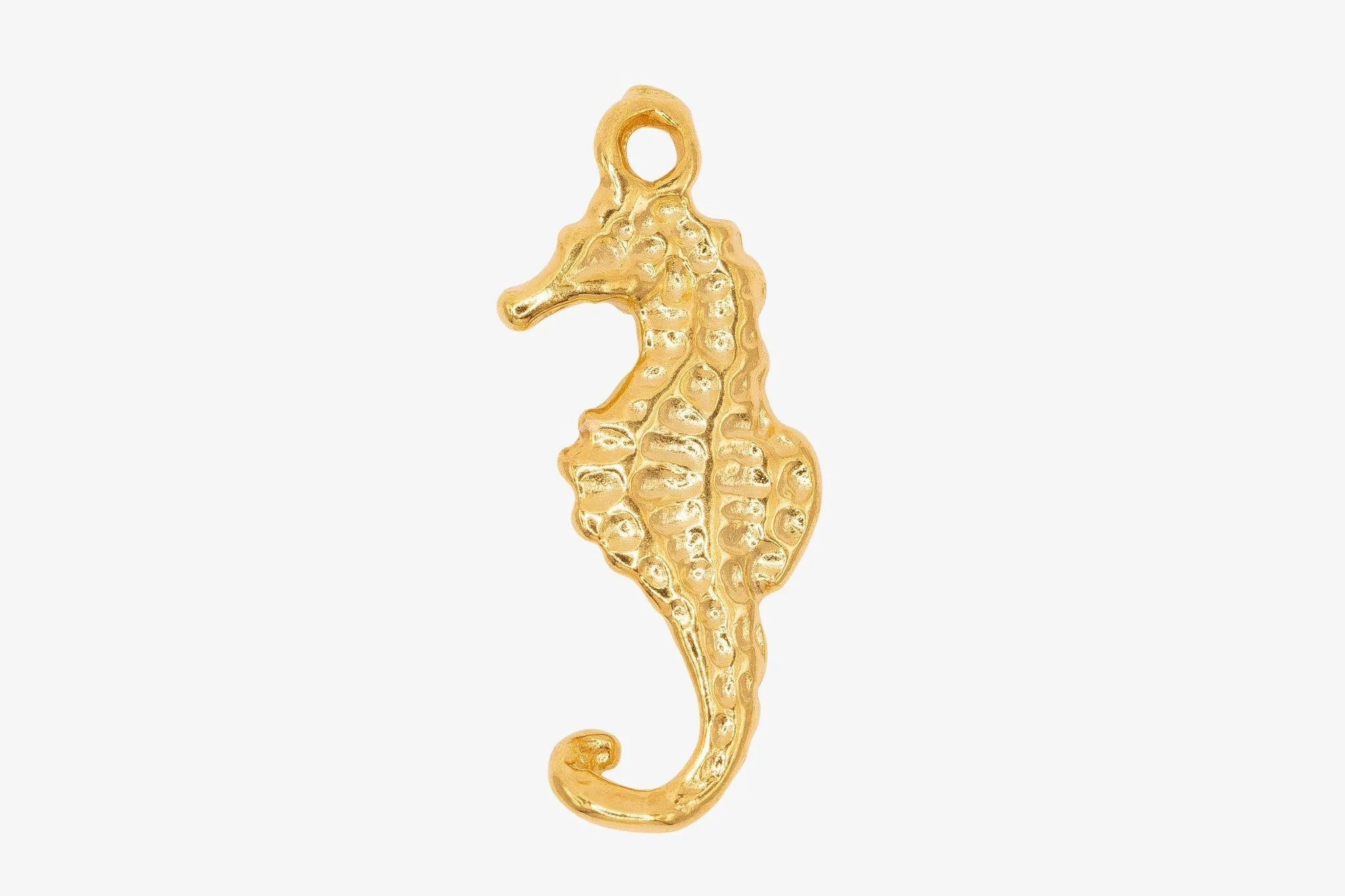 Seahorse Wholesale Charm 14K Gold, Solid 14K Gold, G142