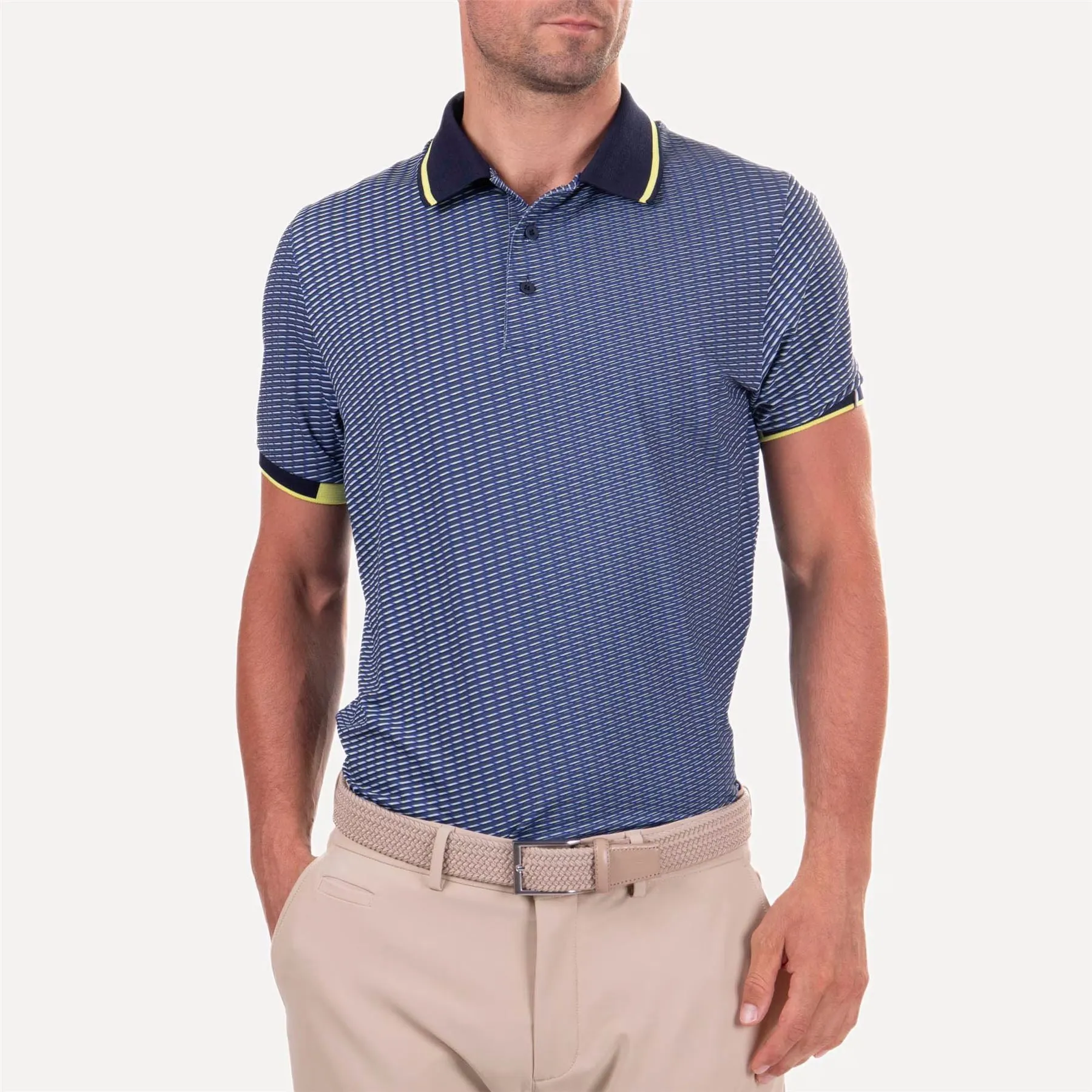 Spot Printed Polo Atlanta Blue/Blue Fog - SS24