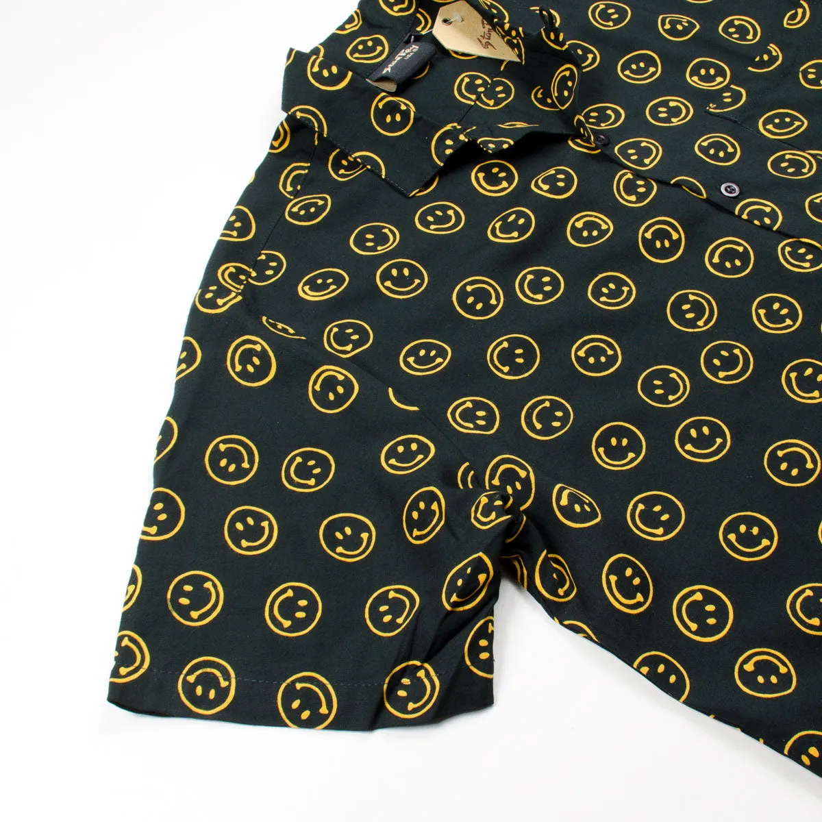 Stan Ray - Short-Sleeved Shirt - Smiley Batik Black