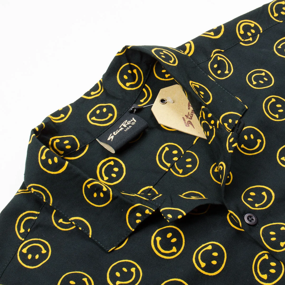 Stan Ray - Short-Sleeved Shirt - Smiley Batik Black