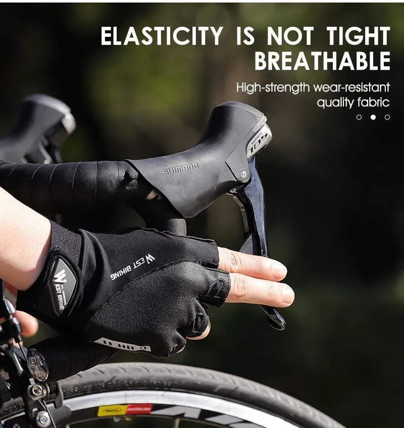 Summer Cycling Gloves MTB Mountain Road Bike Half Finger Gloves Men Women Bicycle Gym Fitness Non-slip Sports Gloves