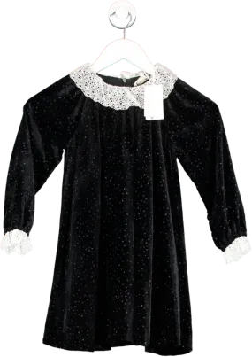 Tartine et Chocolat Black Velvet Trapeze Dress 6 Years