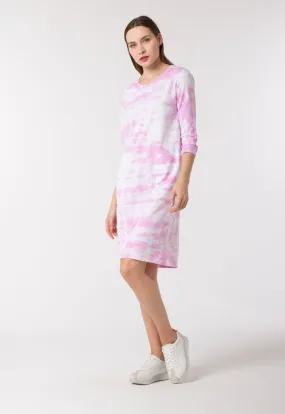 Tie Dyed T-Shirt Style Dress