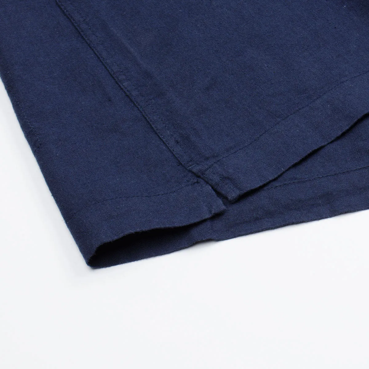 Universal Works - Road Shirt Linen Shirting - Navy