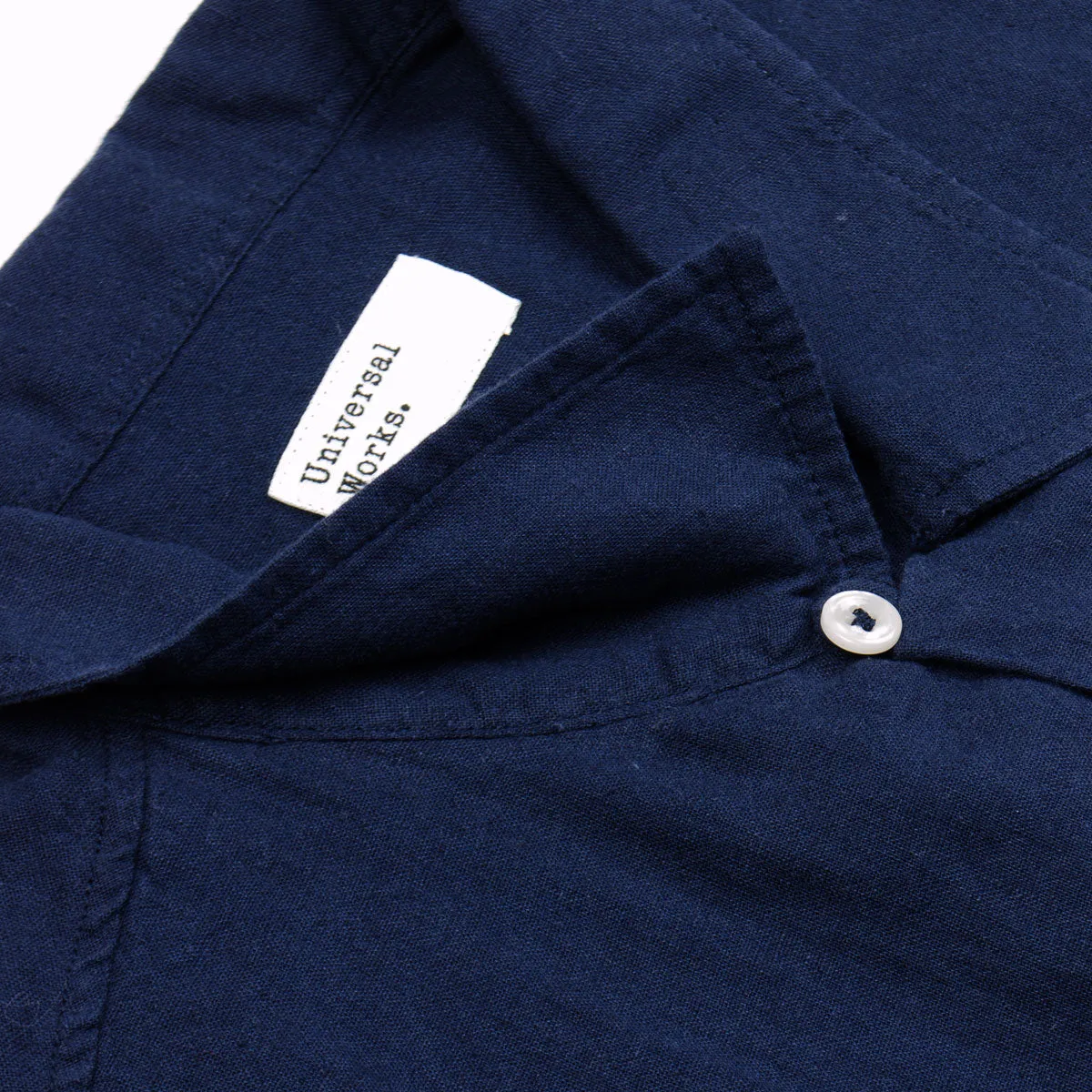 Universal Works - Road Shirt Linen Shirting - Navy