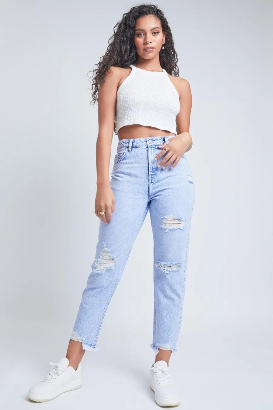 Women's Dream  Mom Fit Ankle Jeans-Sale