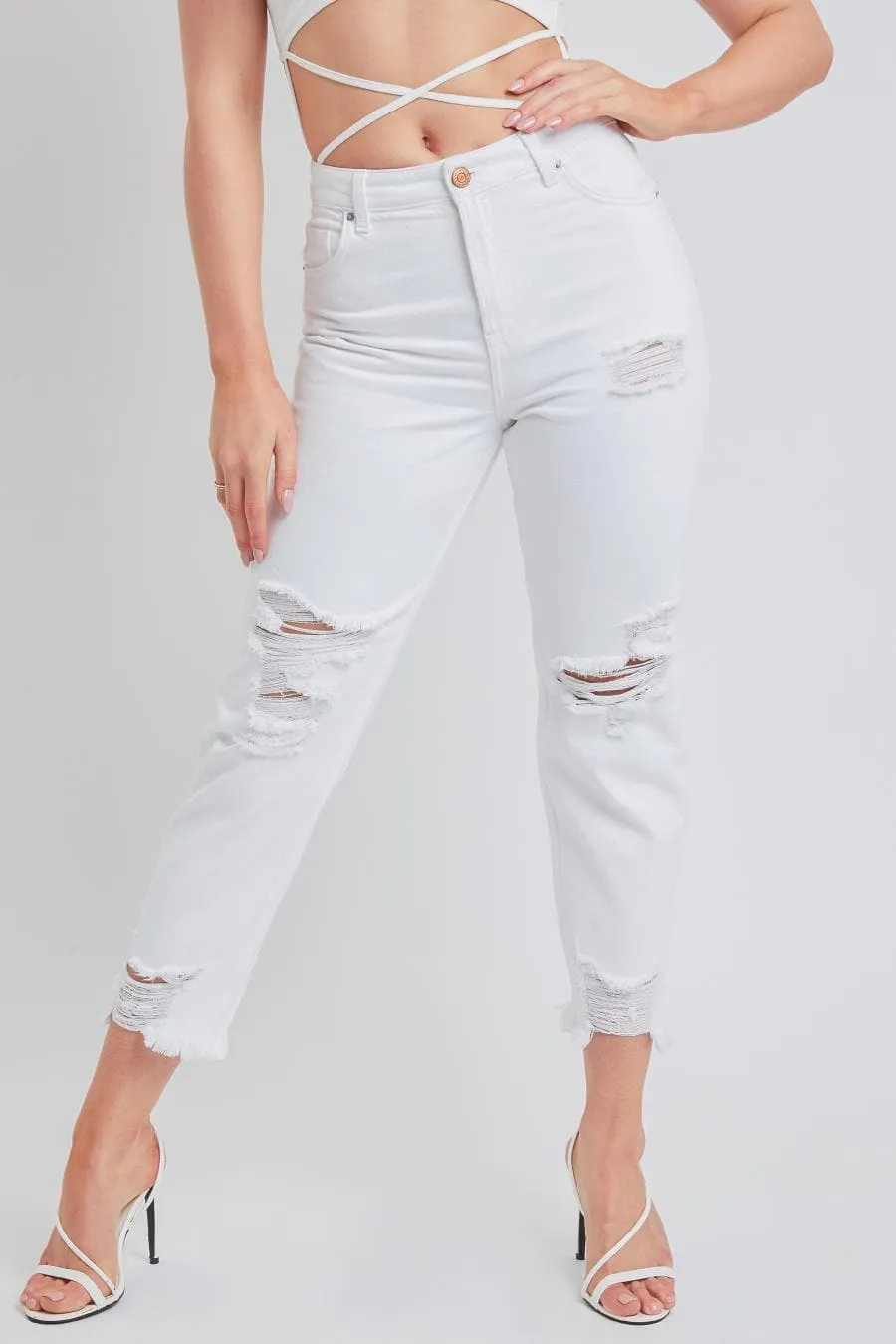 Women's Dream  Mom Fit Ankle Jeans-Sale