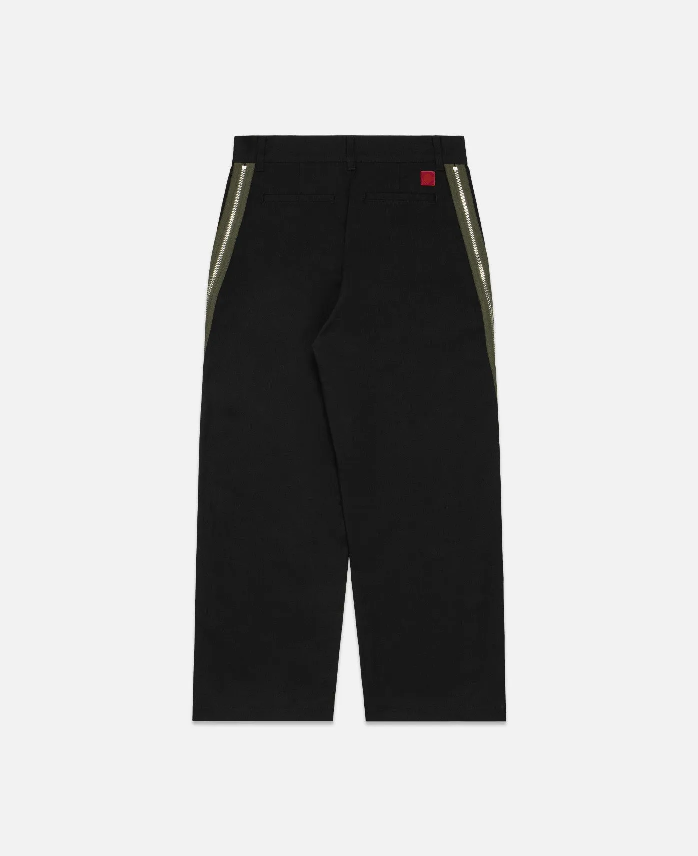 Zipper Track Pants (Black)