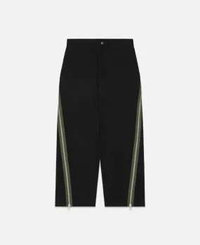 Zipper Track Pants (Black)